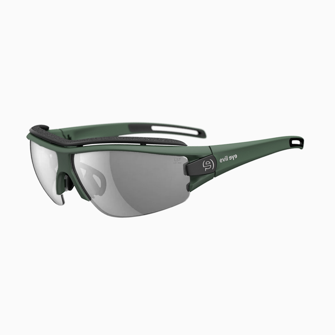 evil eye Trace Pro mit Sehstärke / Dark Green Matt - LST Grey Silver