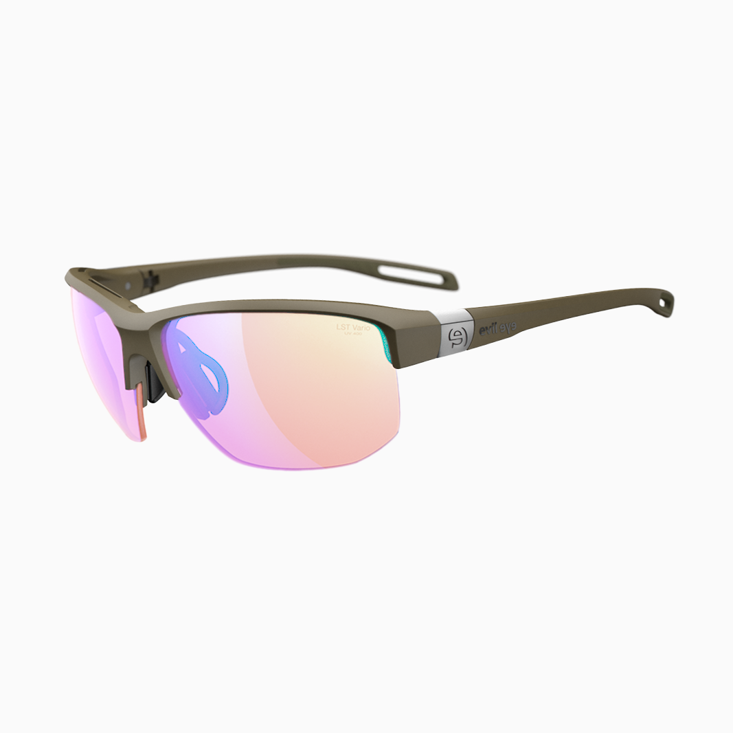 evil eye Elate T mit Sehstärke / Khaki Matt-LST Vario Purple m