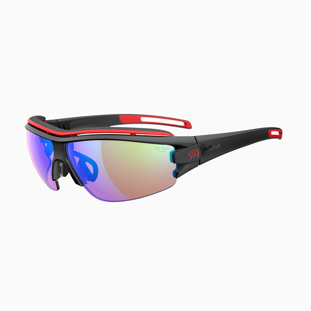evil eye Trace Pro mit Sehstärke / Black Matt Red / LST Vario Blue Green M