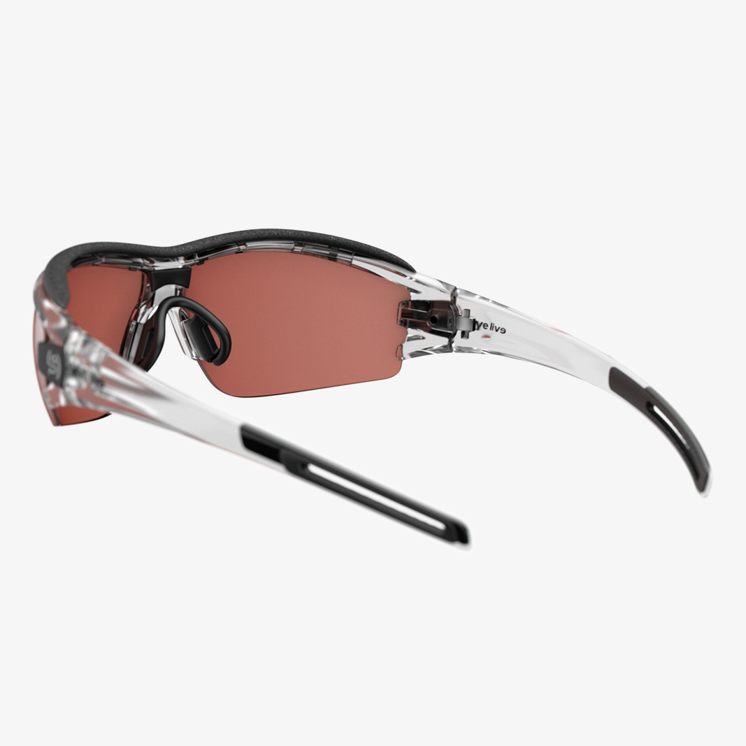 evil eye Trace Pro / Clear Transparent LST Active Silver Mirror back