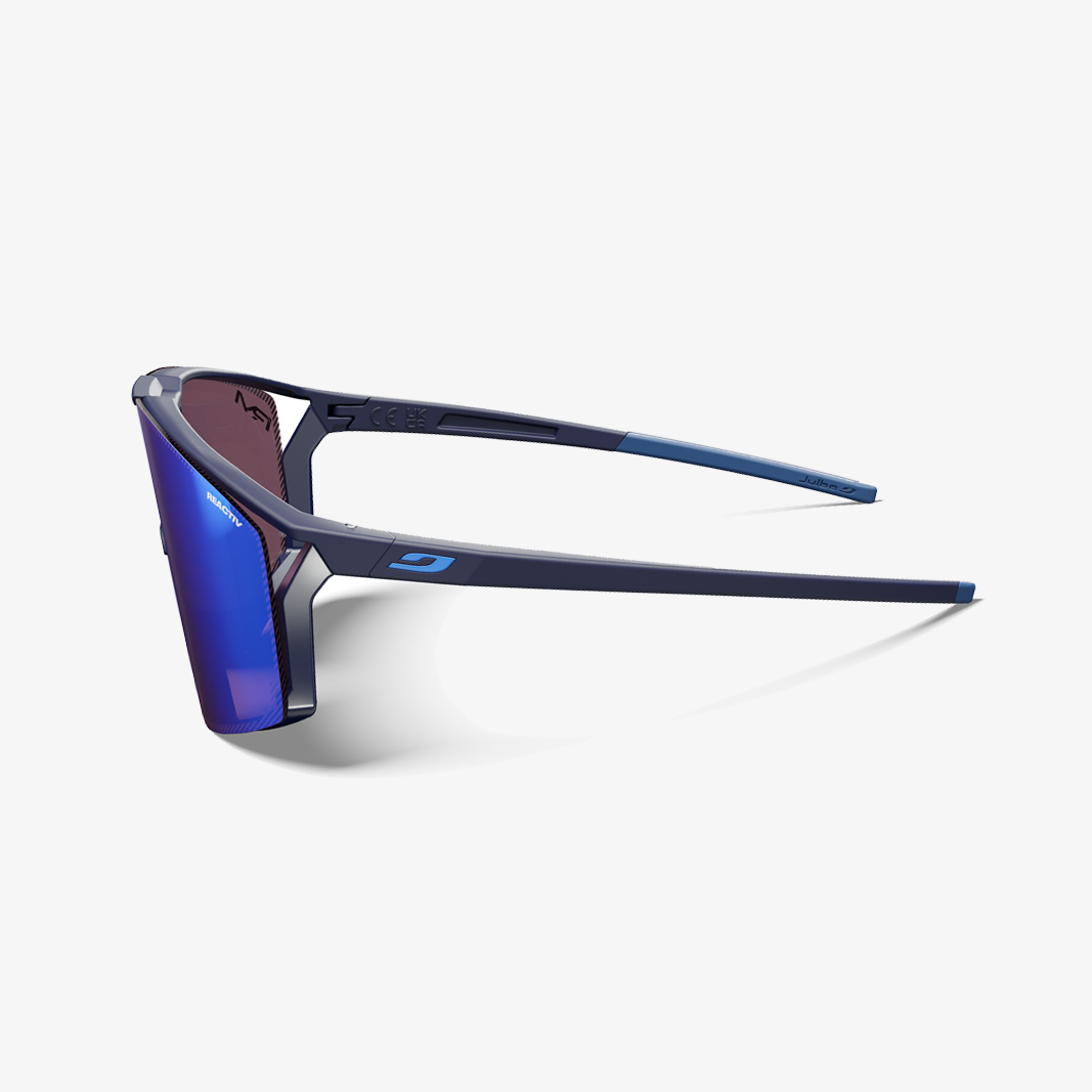 Julbo Edge Blau Matt - Blau / REACTIV 1-3 High Contrast Bügel