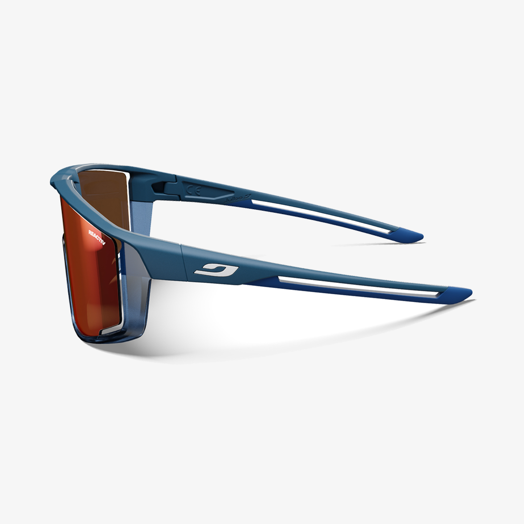 Julbo Fury Blau / Reactiv 0-3 High Contrast Seite