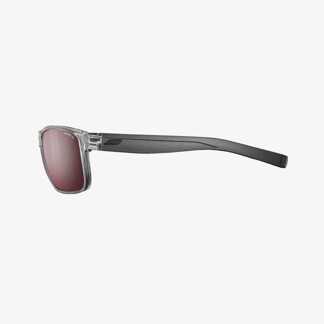 Julbo Renegade Grau Durchscheinend - Schwarz / Spectron3 HD Polarized Seitenansicht
