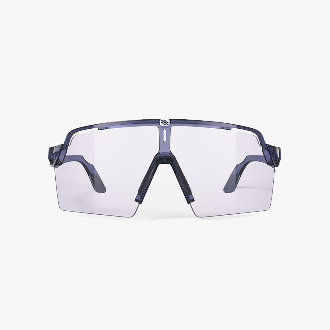 Rudy Project Spinshield Pro / Crystal Avio Gloss - ImpactX Photochromic 2 Laser Purple Frontansicht