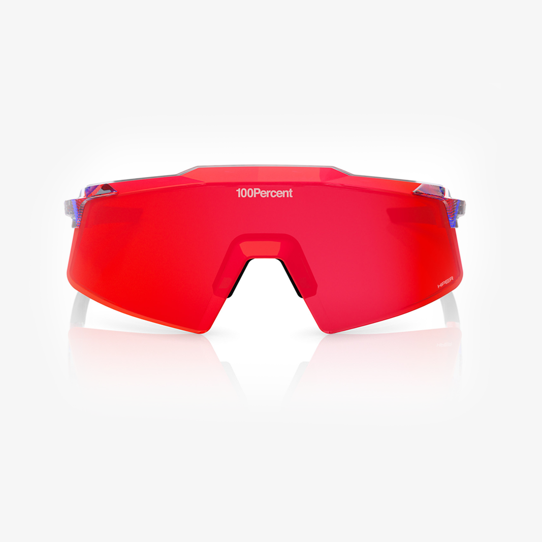 100% Aerocraft / FDJ - HiPER Fire Red Mirror Lens face