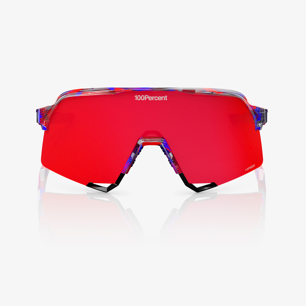 100% S3 / FDJ - HiPER Fire Red Mirror Lens face