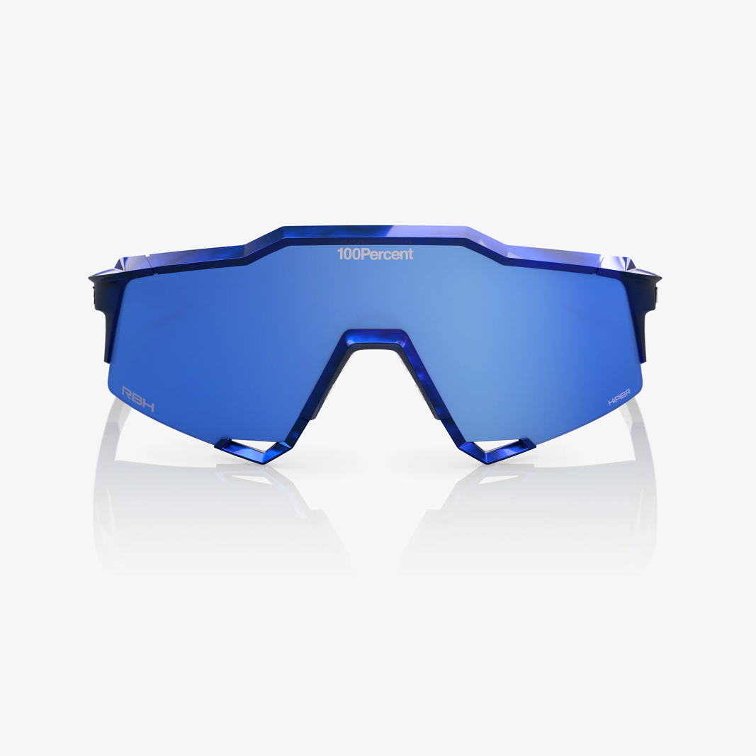 100% Speedcraft / Red Bull Bora HiPER Royal Blue Mirror Lens face