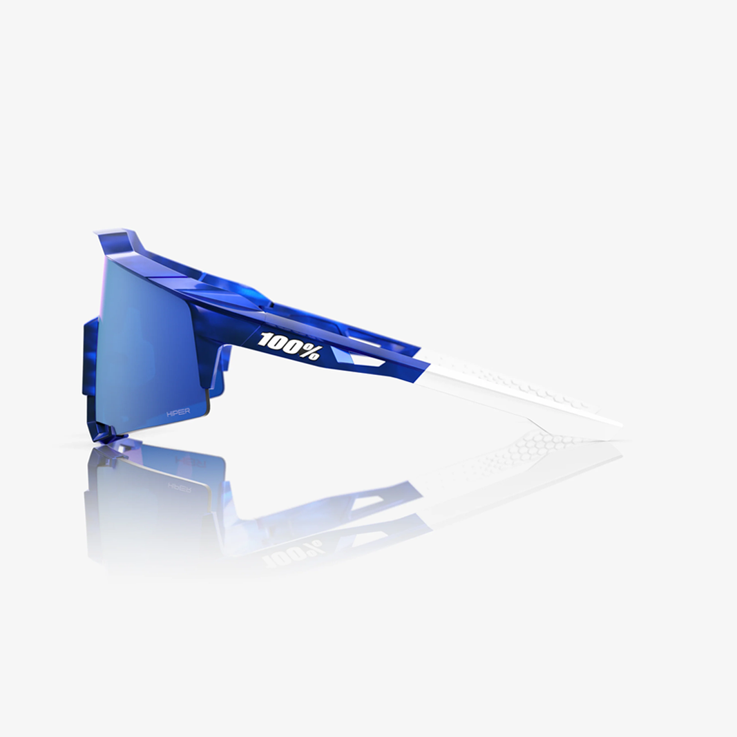 100% Speedcraft / Red Bull Bora HiPER Royal Blue Mirror Lens side