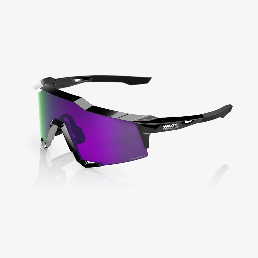 100% Speedcraft / Polished Black HiPER Lavender Mirror Polarized Lens main