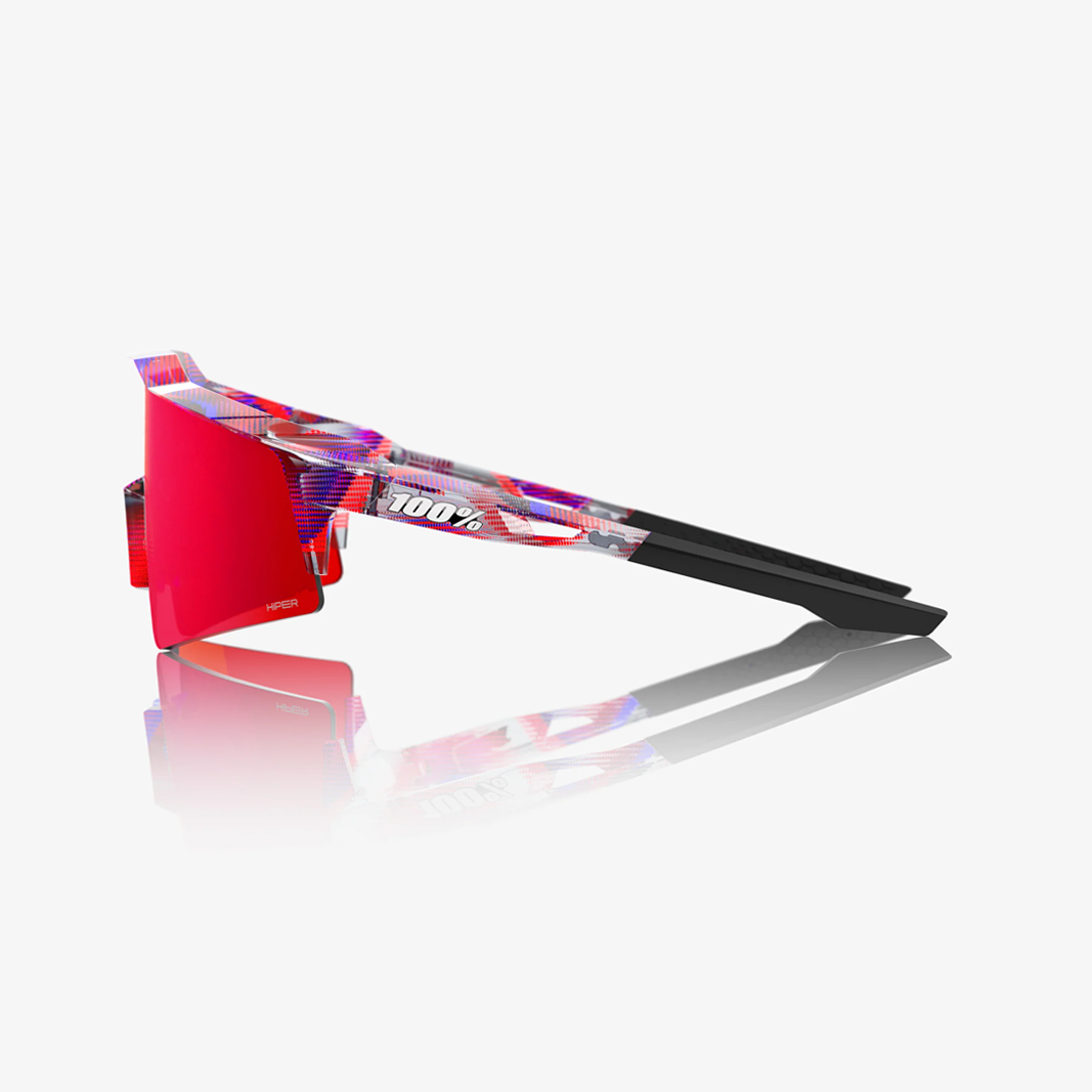100% Speedcraft SL / FDJ - HiPER Fire Red Mirror Lens side