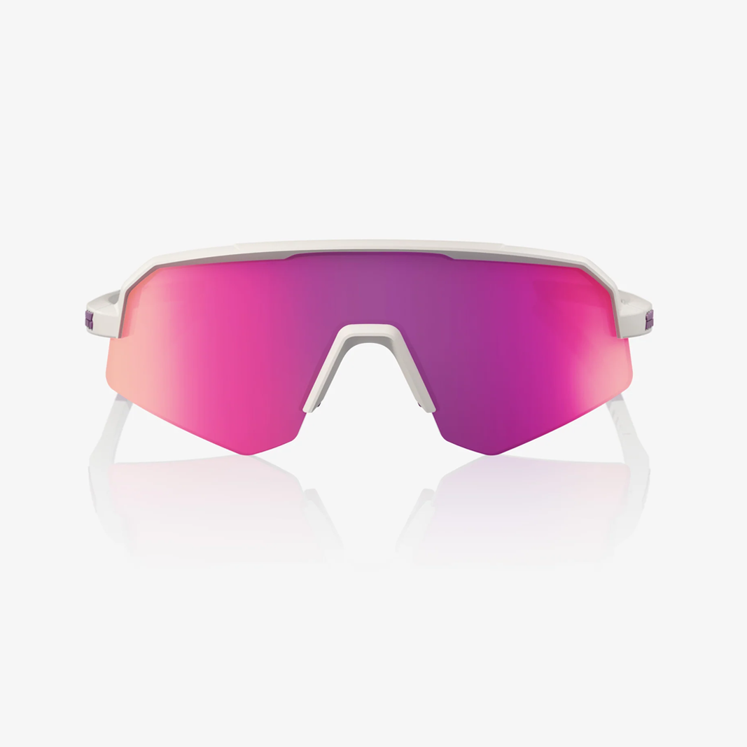 100% Slendale SL / Matte Chalk Purple Multilayer Mirror Lens face