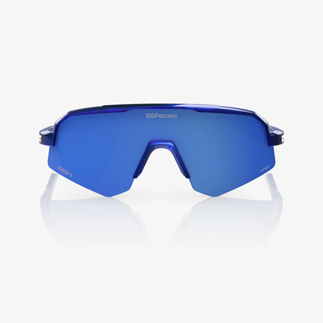 100% Slendale SL / Red Bull Bora HiPER Royal Blue Mirror Lens face