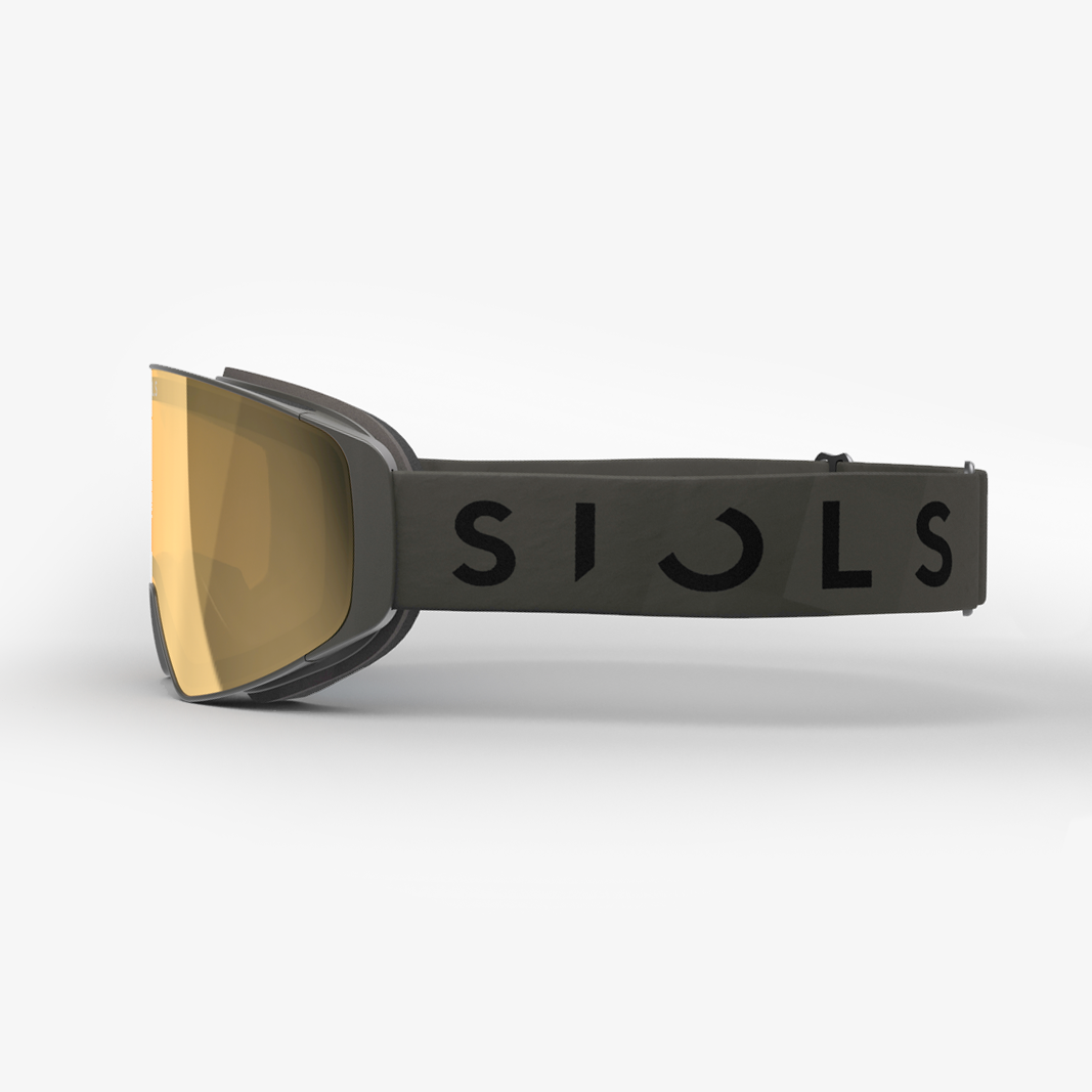 Siols Aero Goggle Dark Stone Matt / Glacier