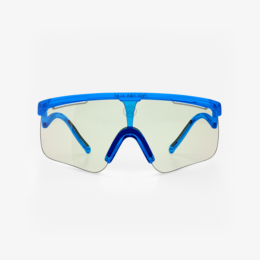 Alba Optics Delta Blue Glossy / VZUM™ F-Lens BTL Photochromic face