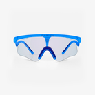 Alba Optics Delta LEI Blue Glossy / VZUM™ F-Lens Fire Photochromic face