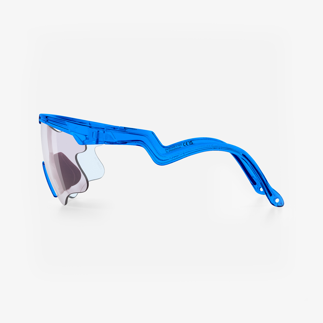 Alba Optics Delta LEI Blue Glossy / VZUM™ F-Lens Fire Photochromic side