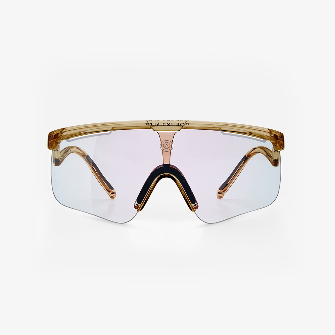 Alba Optics Delta Smoke Glossy / VZUM™ F-Lens Fire Photochromic face