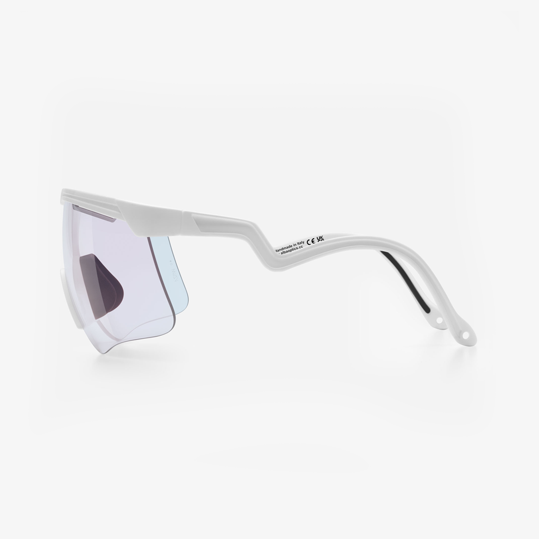 Alba Optics Delta White / VZUM™ F-Lens Fire Photochromic side