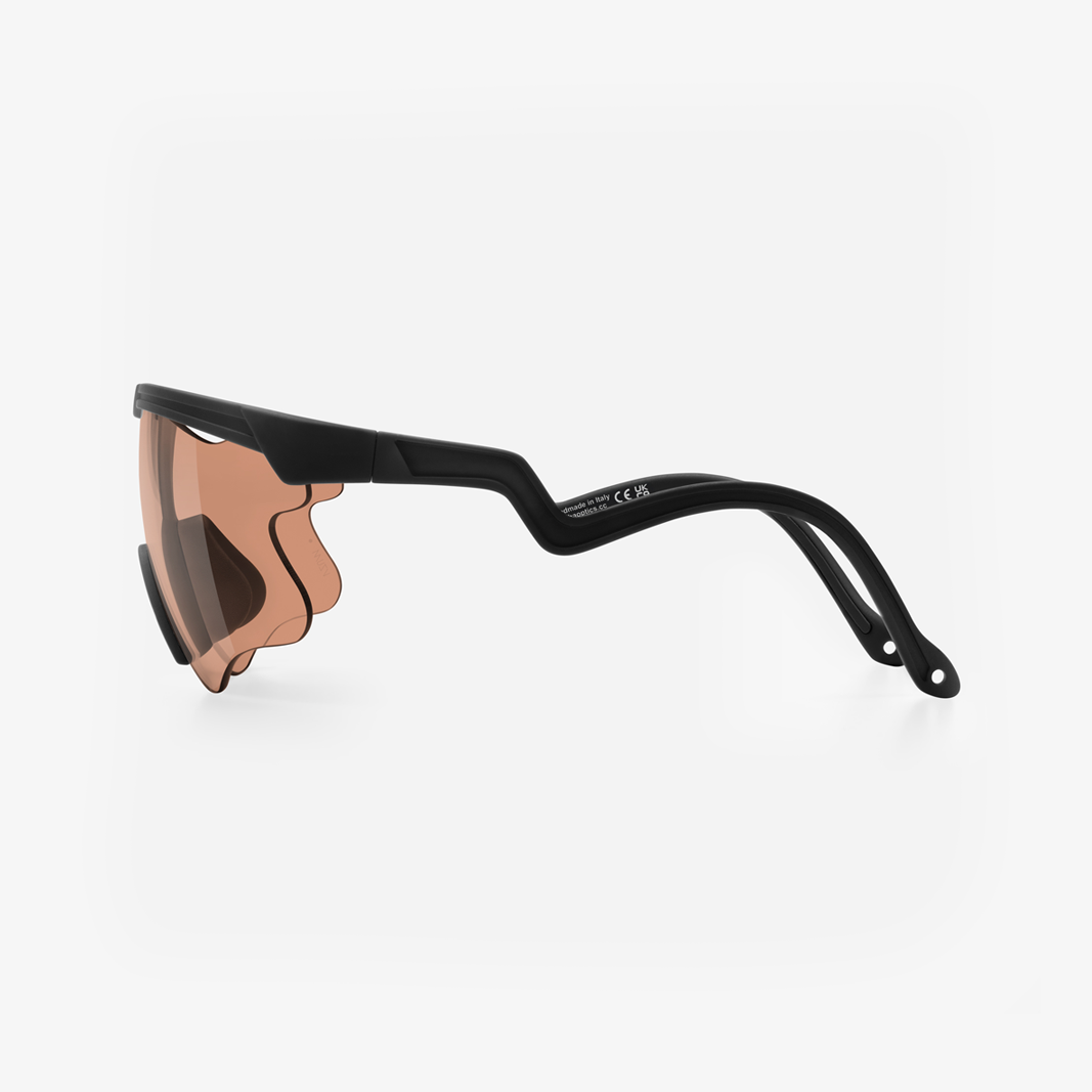 Alba Optics Delta LEI  Black / VZUM™ SALMON side