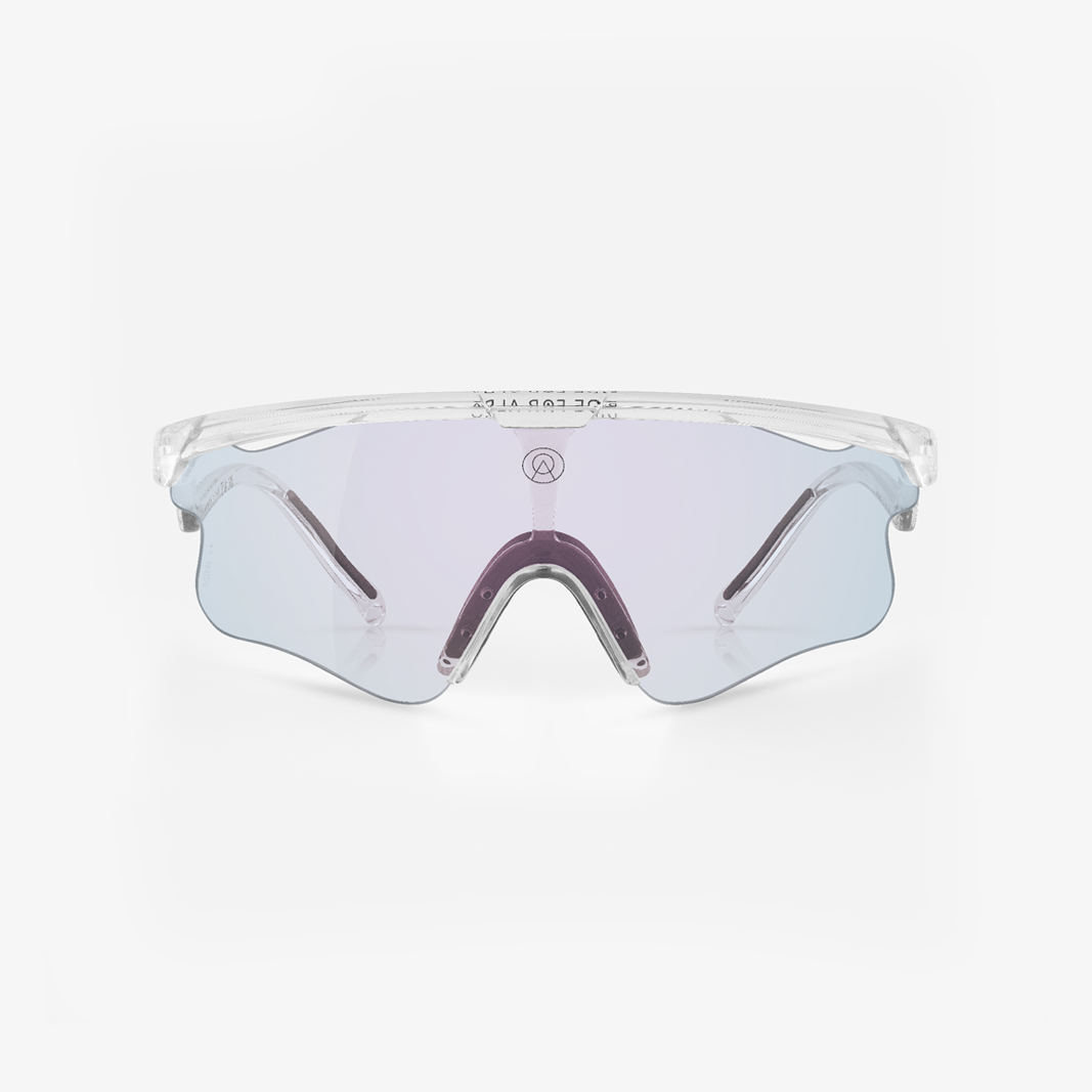 Alba Optics Delta LEI Crystal Glossy / VZUM™ F-Lens Fire Photochromic face
