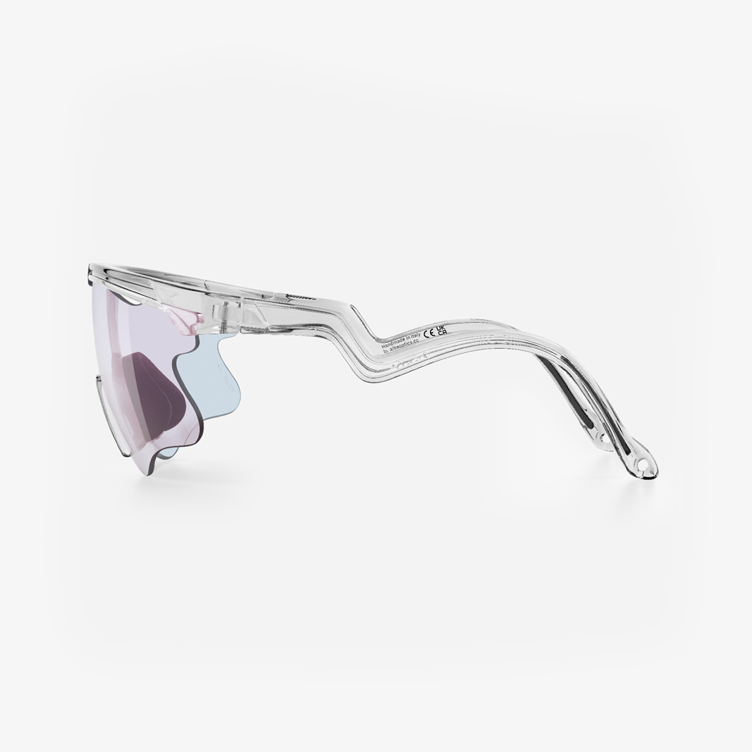 Alba Optics Delta LEI Crystal Glossy / VZUM™ F-Lens Fire Photochromic side