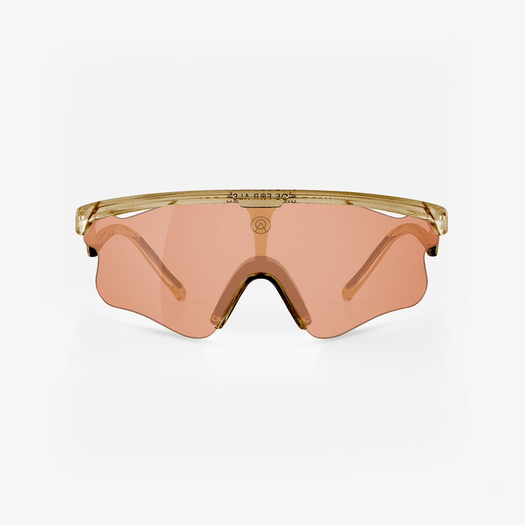 Alba Optics Delta LEI Smoke Glossy / VZUM™ SALMON face