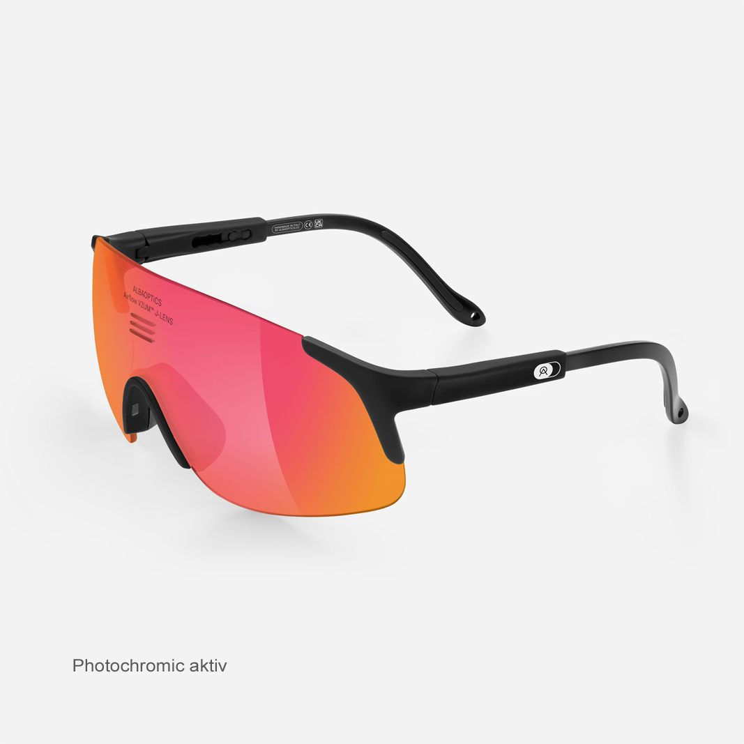 Alba Optics Jumbo Black / VZUM™ F-Lens Fire Photochromic activ