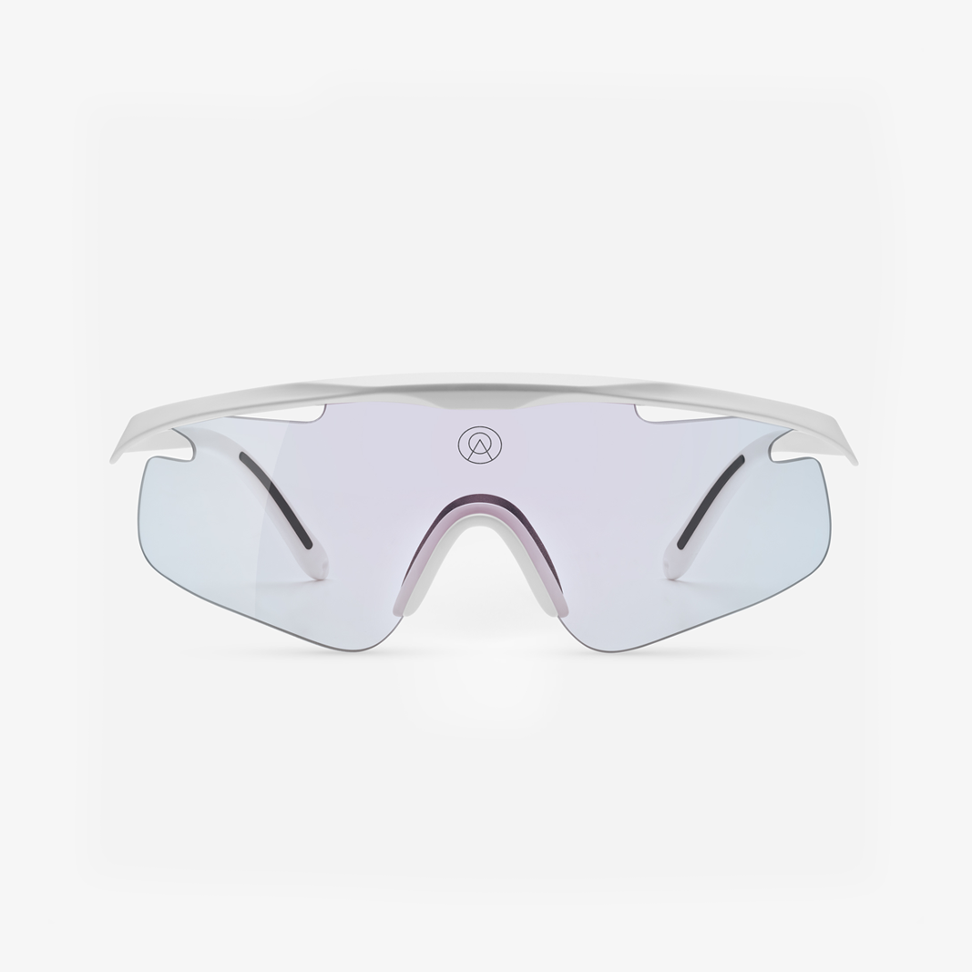 Alba Optics Mantra White / VZUM™ F-Lens Fire Photochromic face
