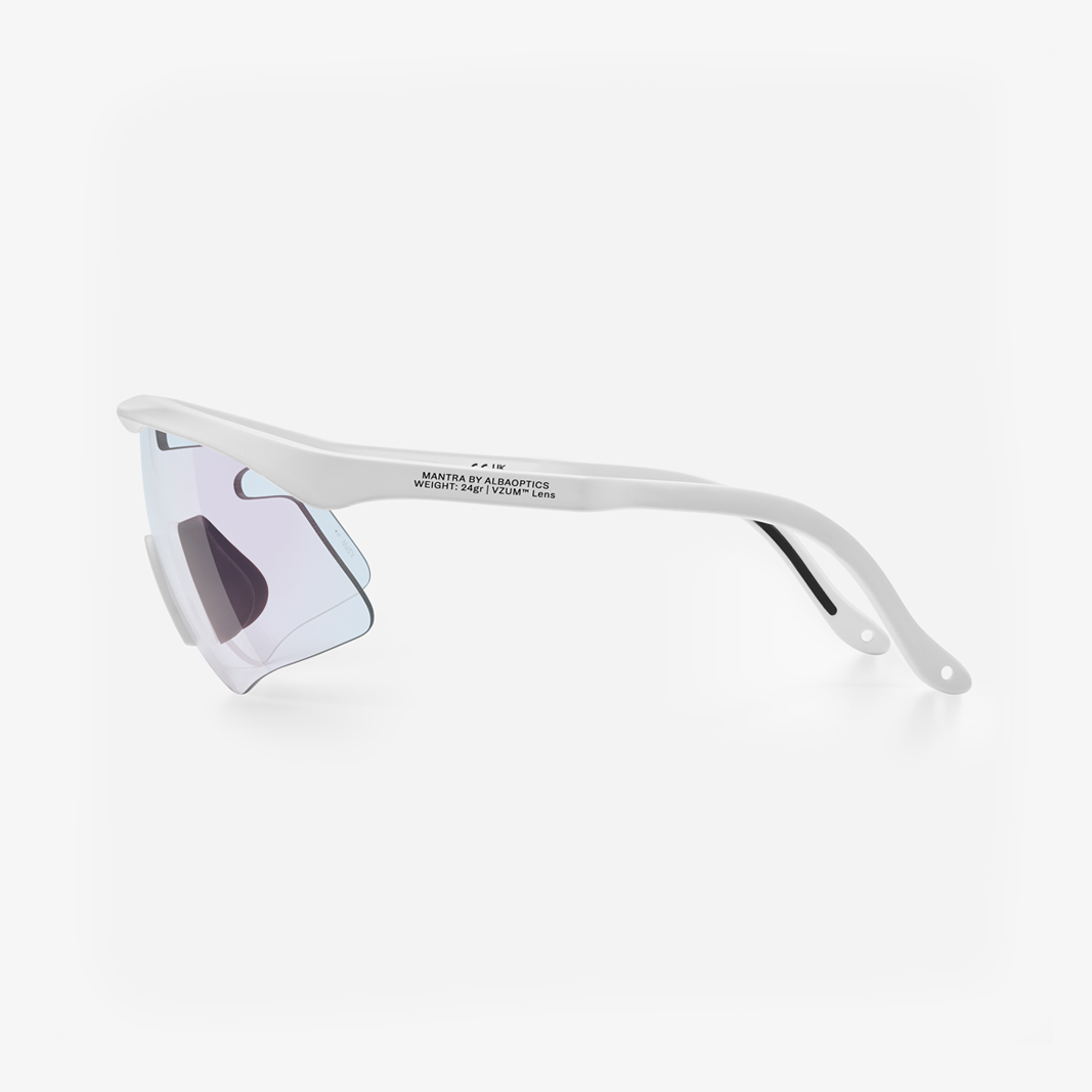 Alba Optics Mantra White / VZUM™ F-Lens Fire Photochromic side