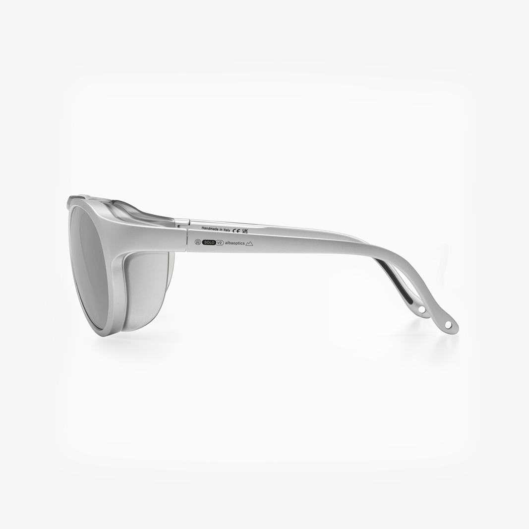 Alba Optics SOLO II Silver Metal / VZUM™ ALU ICE side