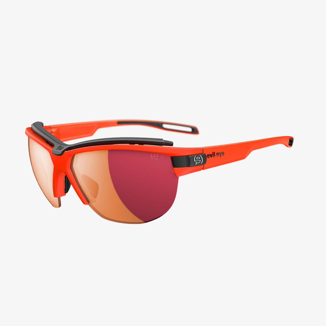 evil eye Pathline f Pro mit Sehstärke / Neon Orange Matt lst active red m