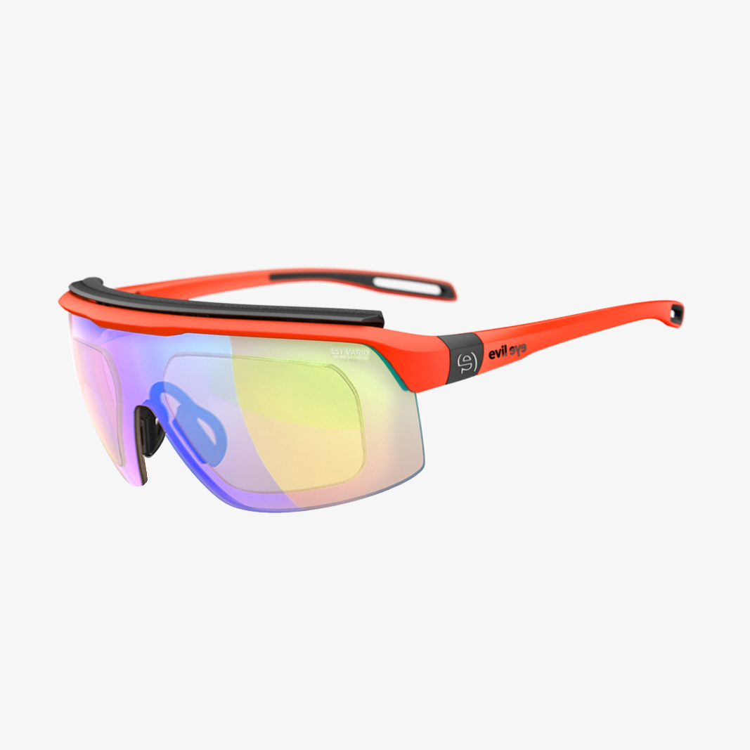 evil eye Traileye Pro mit Sehstärke / Neon Orange Matt / LST Vario Blue Green M