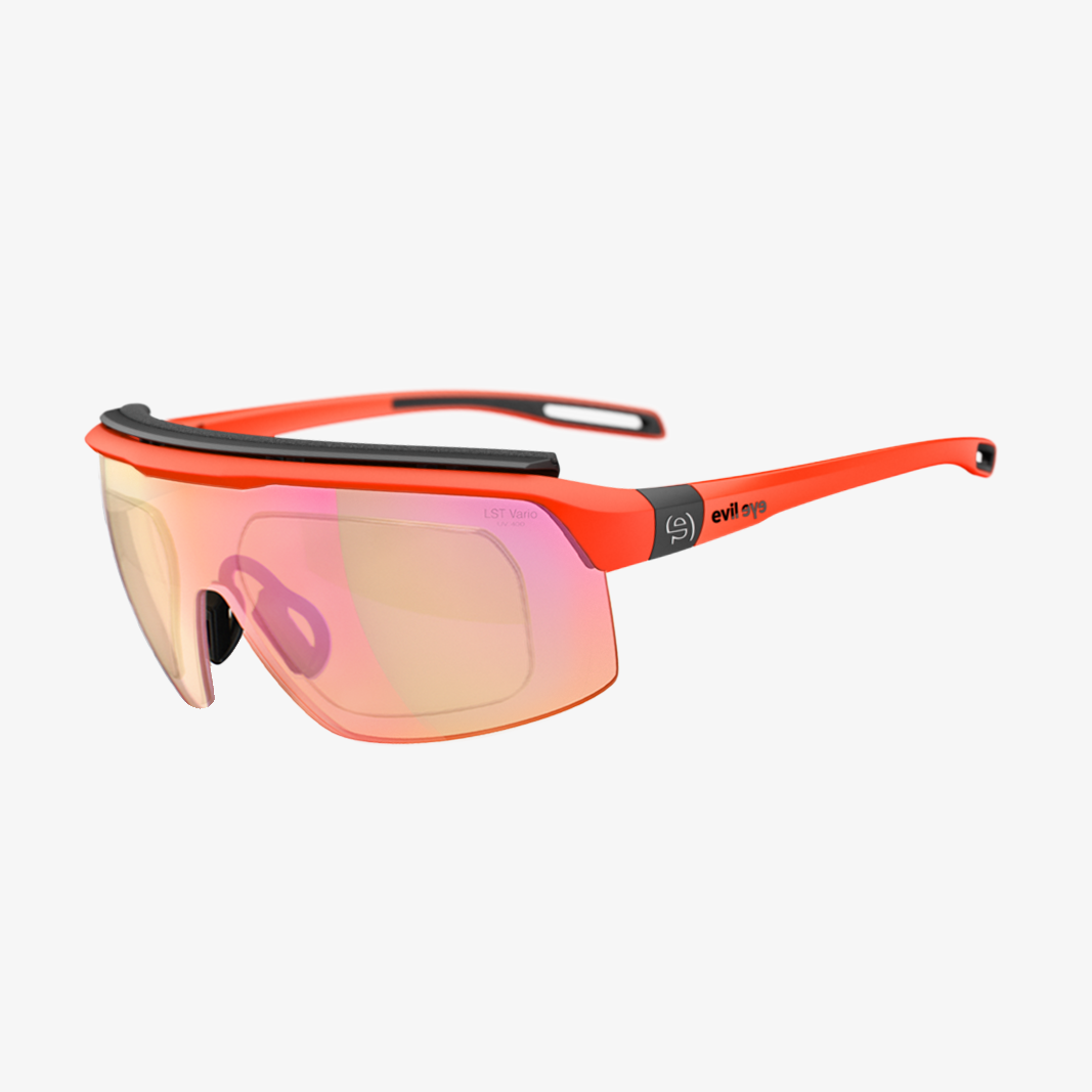 evil eye Traileye Pro mit Sehstärke / Neon Orange Matt / LST Vario Purple M