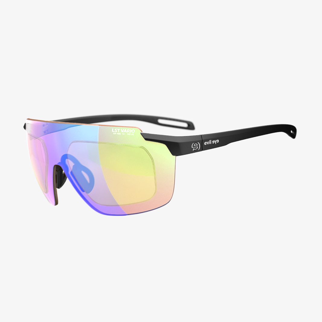 evil eye Vistair-X mit Sehstärke / Black Matt LST Vario Blue Green M