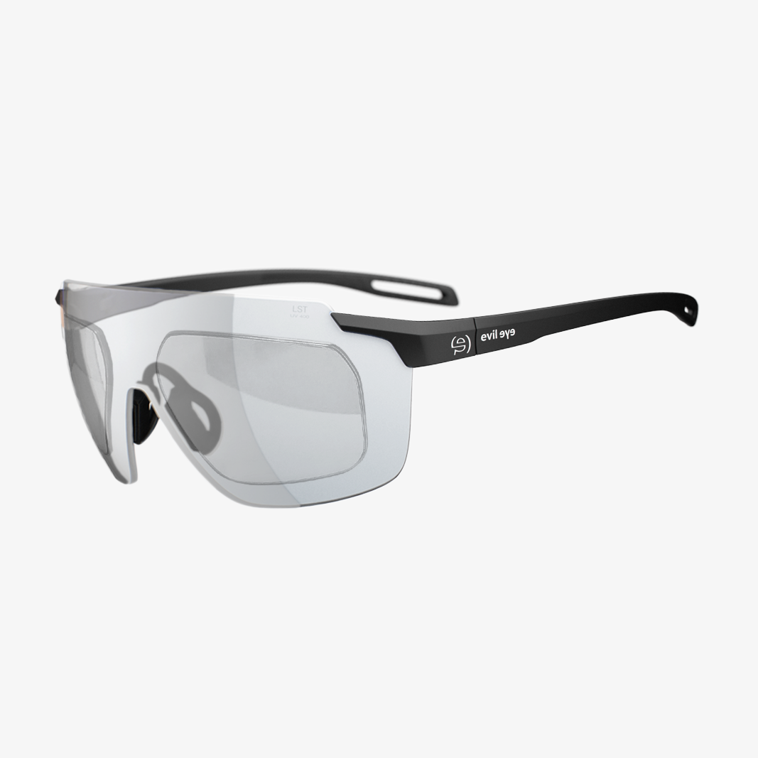 evil eye Vistair-X mit Sehstärke / Black Matt / Vario Clear Grey 