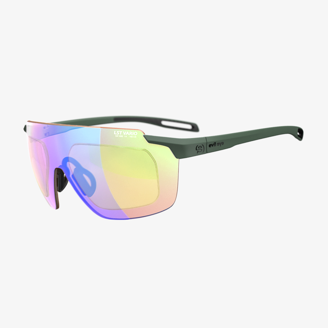 evil eye Vistair-X mit Sehstärke / Dark Green Matt lst vario blue green