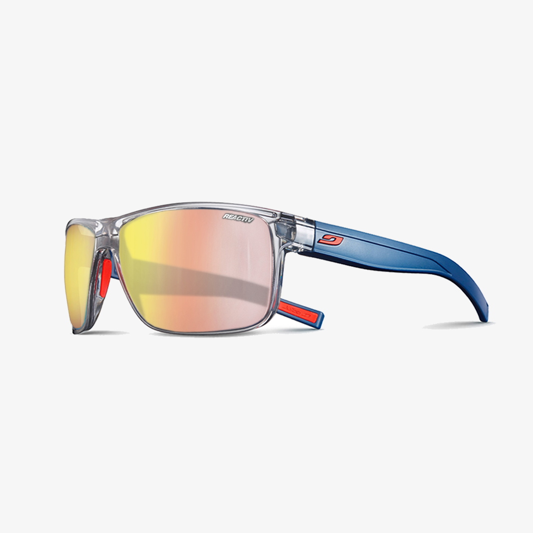 Julbo Renegade mit Sehstärke / Grau Durchscheinend - Blau / REACTIV 1-3 lA