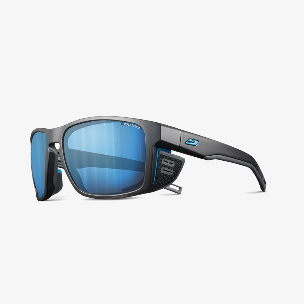 Julbo Shield mit Sehstärke / Schwarz - Blau / SPECTRON HD Polarized Blau