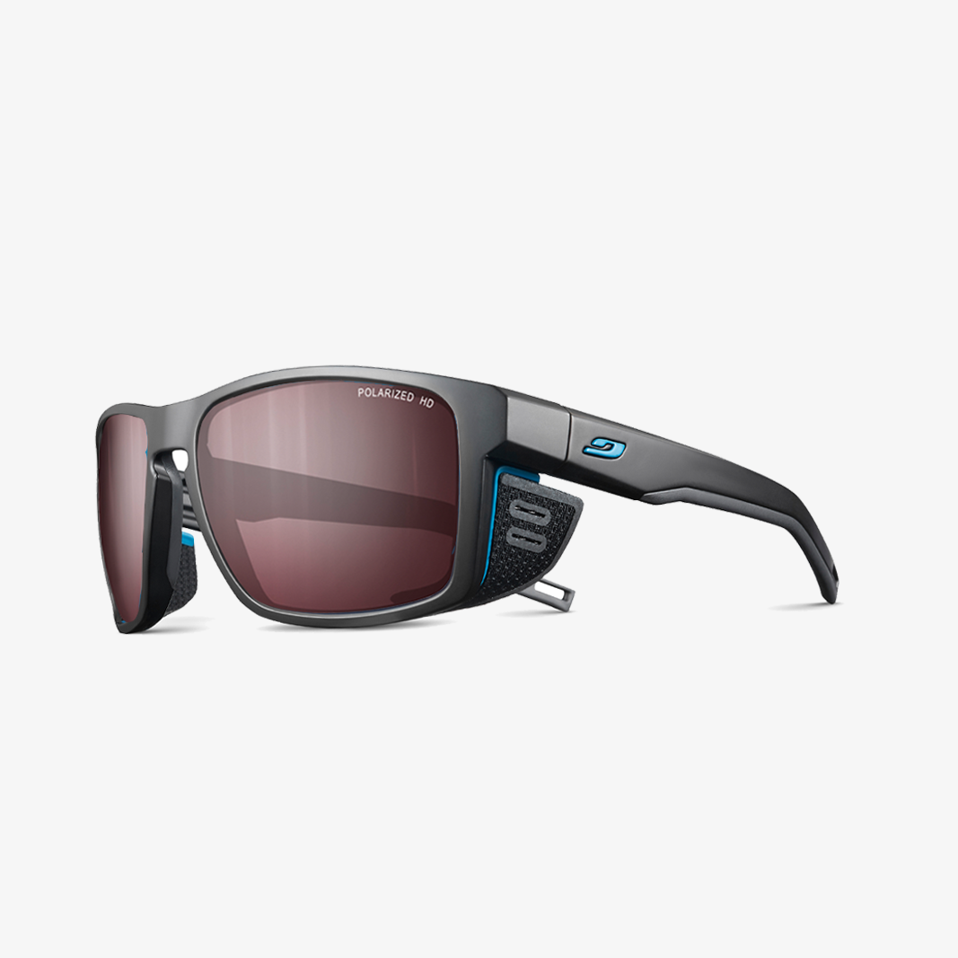 Julbo Shield mit Sehstärke / Schwarz - Blau / SPECTRON HD 3 Polarized Silber