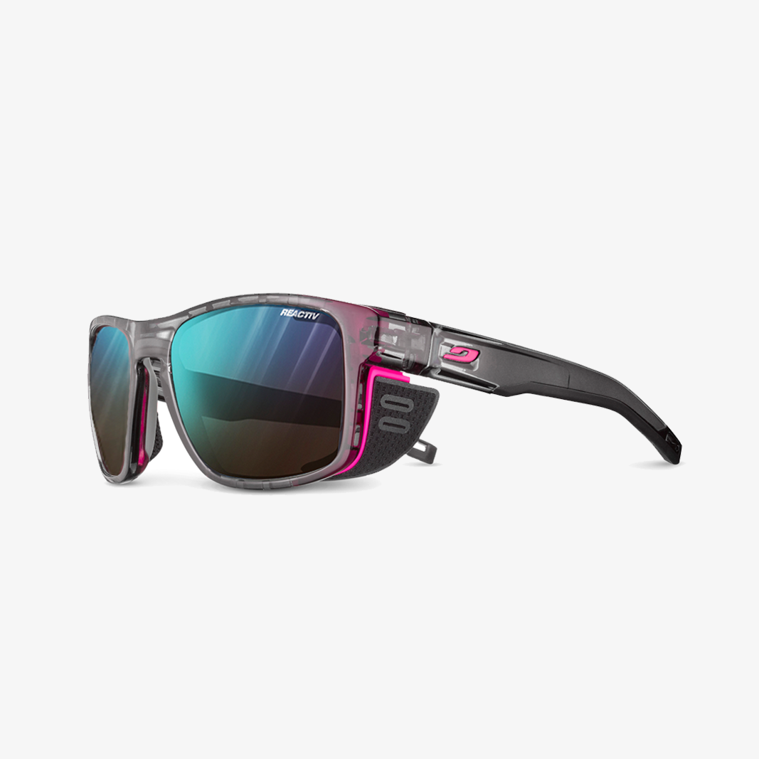 Julbo Shield M mit Sehstärke / Grau Neonpink REACTIV 2-4