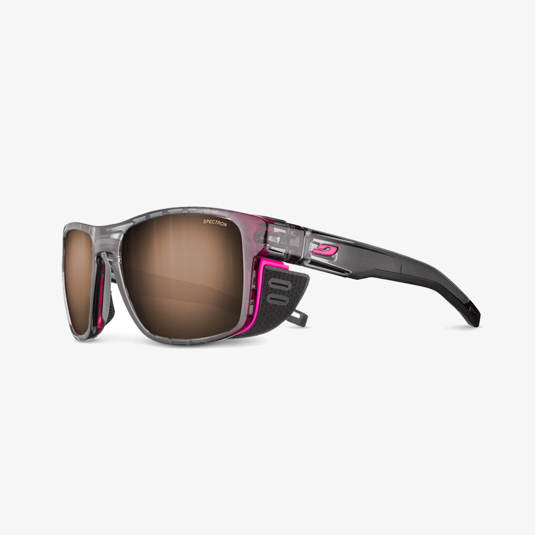 Julbo Shield M mit Sehstärke / Grau Neonpink SPECTRON 3 Braun