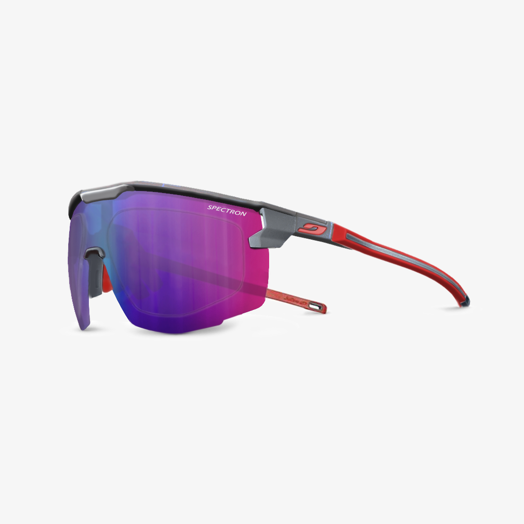 Julbo Ultimate mit Sehstärke / Schwarz Rot / Spectron 3 HD