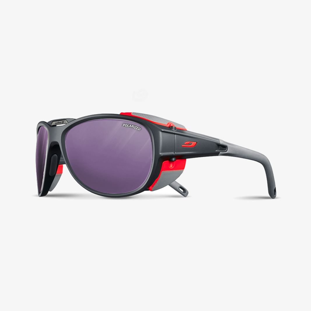 Julbo Explorer 2 mit Sehstärke / Dunkelgrau - Orange / SPECTRON 3 HD Polarized Blau