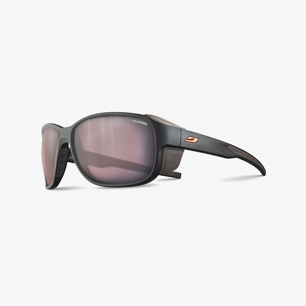 Julbo Montebianco 2 mit Sehstärke / Schwarz Orange / SPECTRON 3 HD Polarized Silber