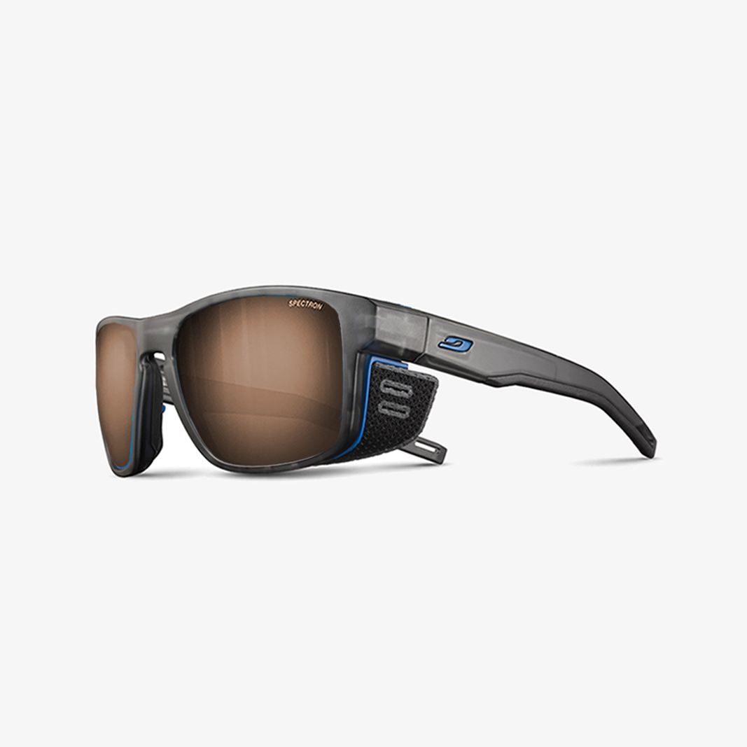 Julbo Shield M mit Sehstärke / Schwarz Durchscheinend Blau / SPECTRON 3 Braun