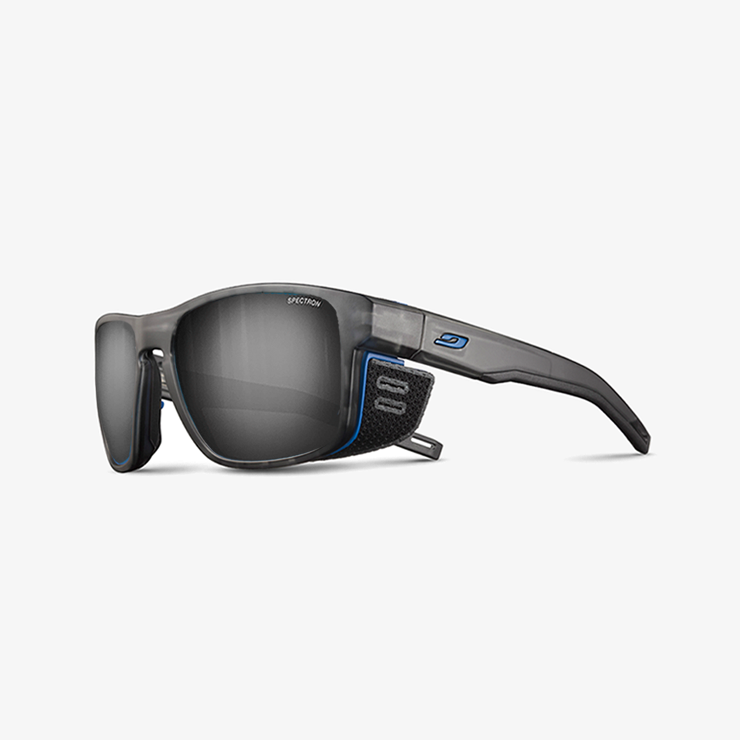 Julbo Shield M mit Sehstärke / Schwarz Durchscheinend Blau / SPECTRON 3 Grau
