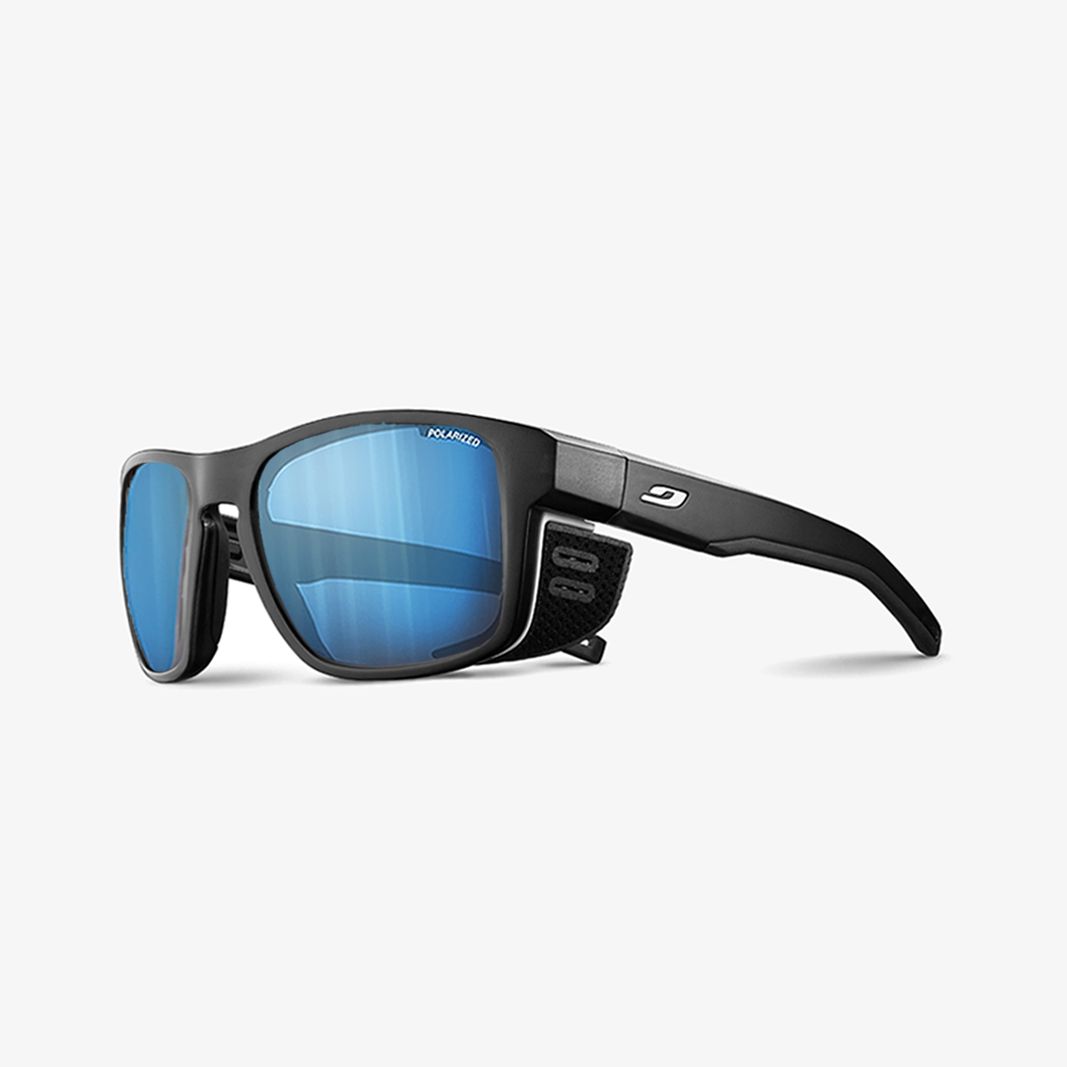Julbo Shield M mit Sehstärke / Schwarz Durchscheinend Weiß / SPECTRON 3 HD Polarized Blau