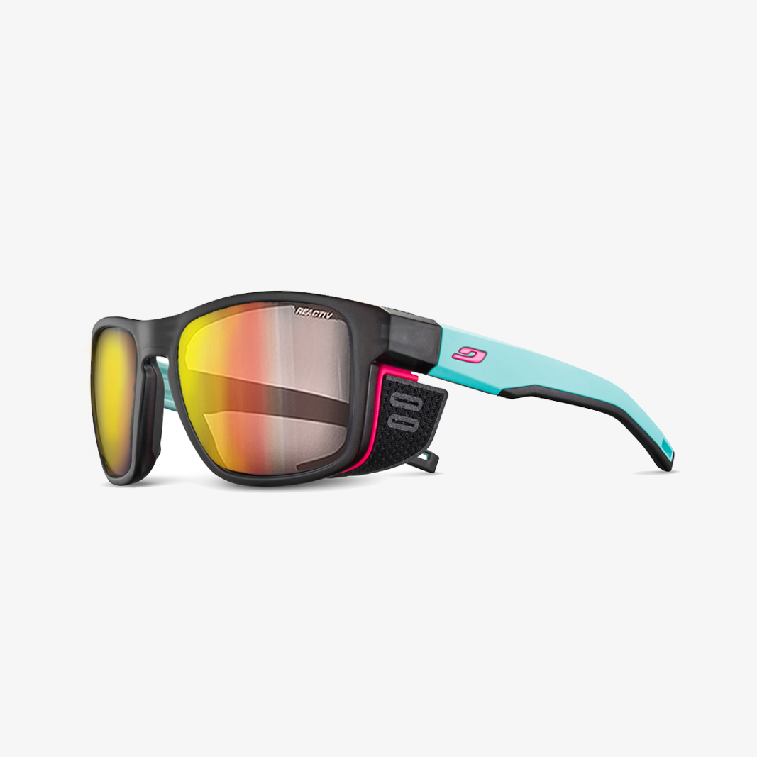 Julbo Shield M mit Sehstärke / Schwarz Durchscheinend Hellblau / REACTIV 1-3 LA