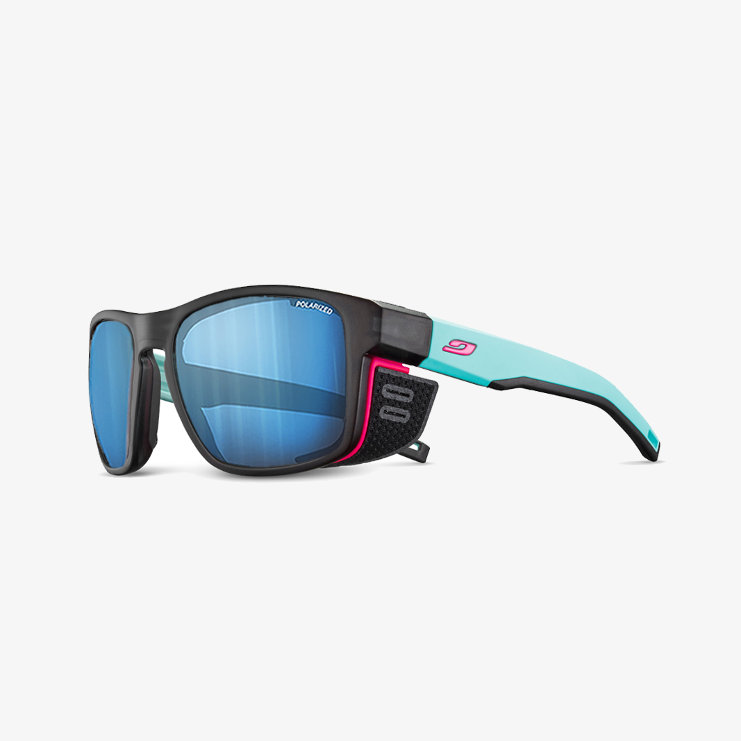 Julbo Shield M mit Sehstärke / Schwarz Durchscheinend Hellblau / POLARIZED 3 HD Blau