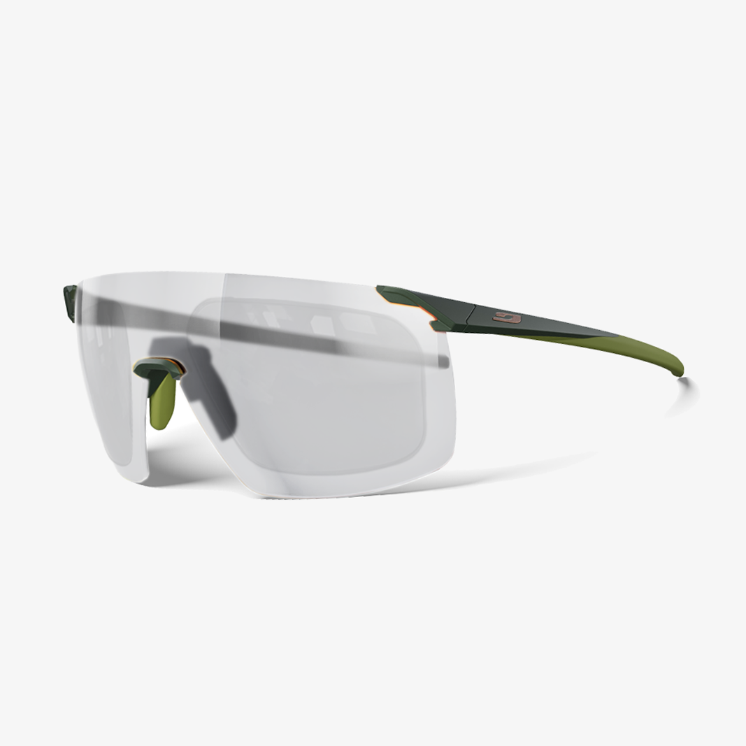 Julbo Faster L mit Sehstärke / Grün Army reactiv 0-3